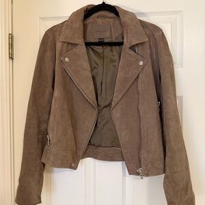 Blank NYC Brown Suede Leather Jacket